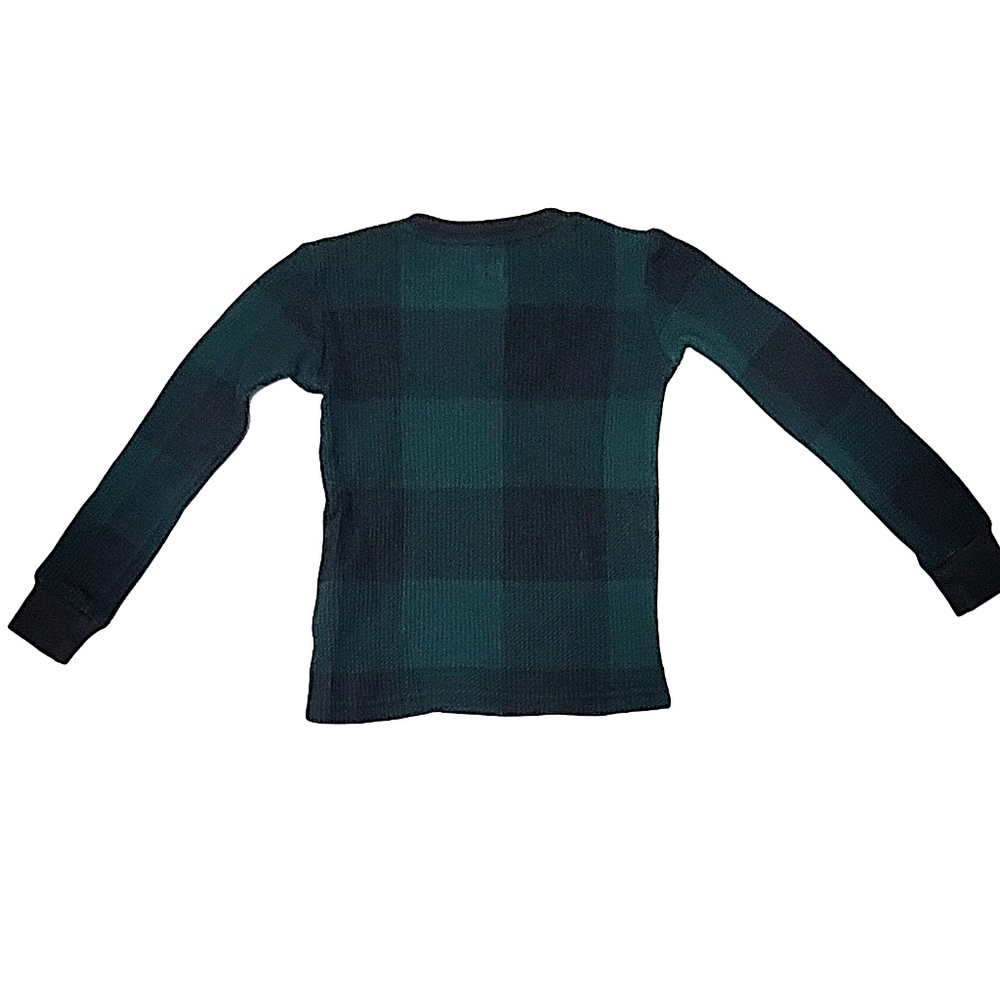 The Children's Place Green & Black Plaid Christmas Cotton Pjs size 12-18 mos - Picture 3 of 10